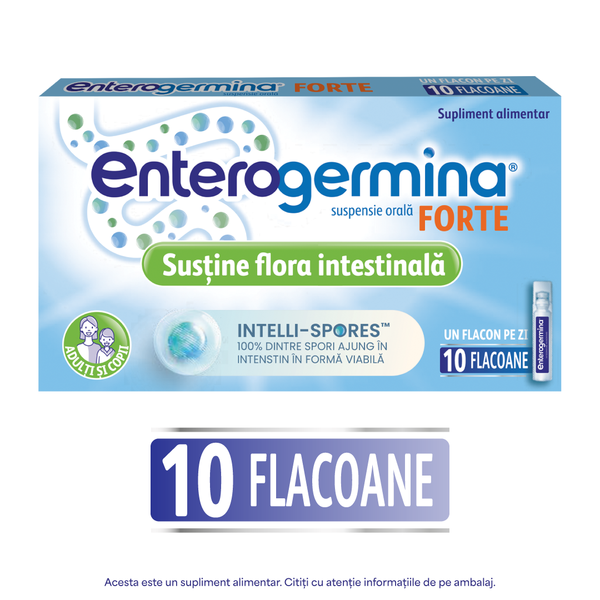 Enterogermina Forte suspensie orala, Opella Helathcare | 10 flacoane