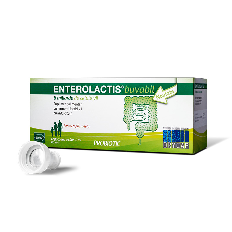 Enterolactis Buvabil, 12 flacoane, Sofar