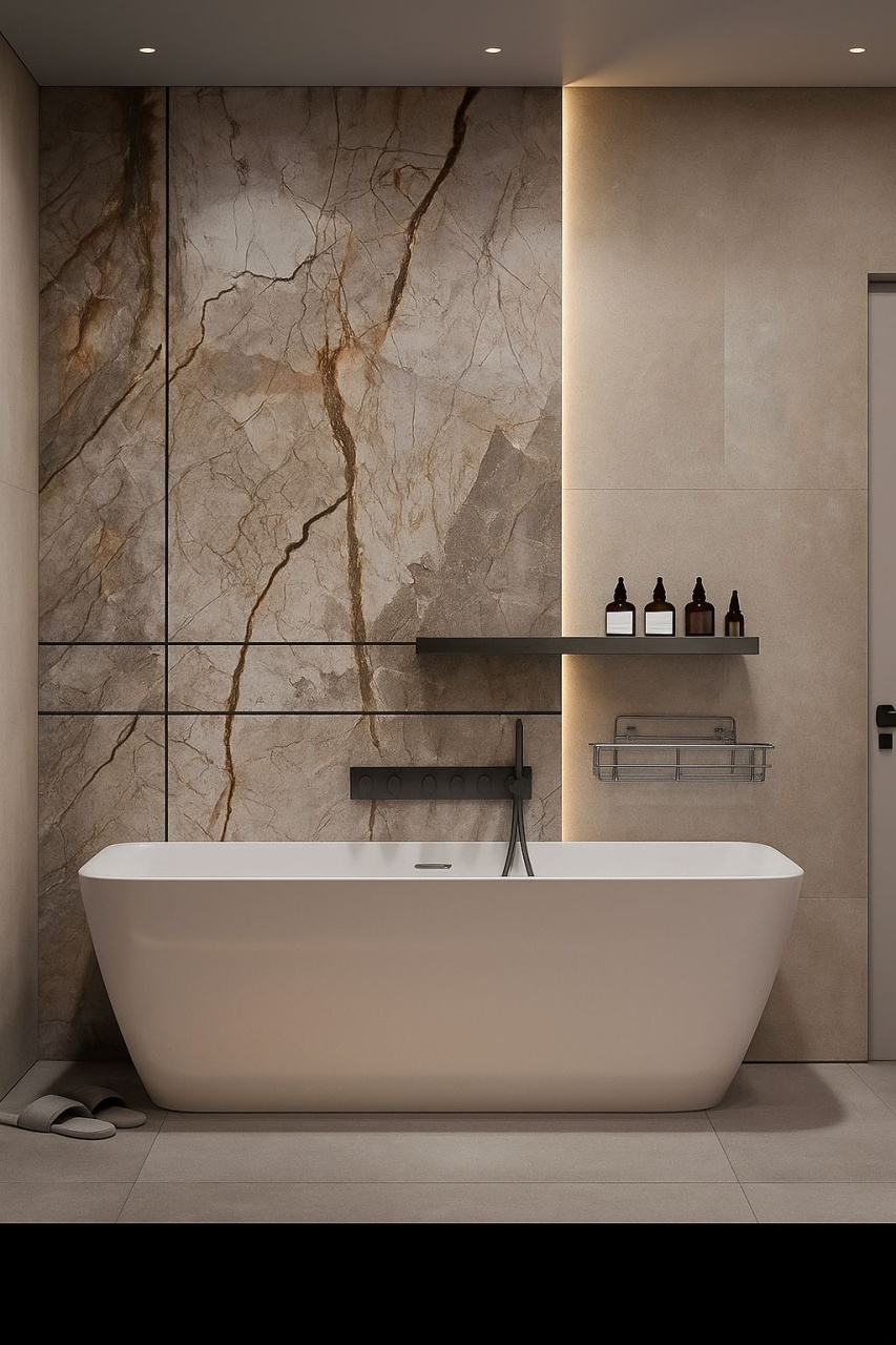 Etajera baie si bucatarie eleganta, organizator, design exclusivist, finisaj cromat, prindere prin lipire – montaj rapid in doar 5 minute - poza 5