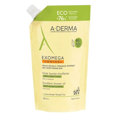 Exomega Control ulei de dus emolient refill 500 ml A-Derma