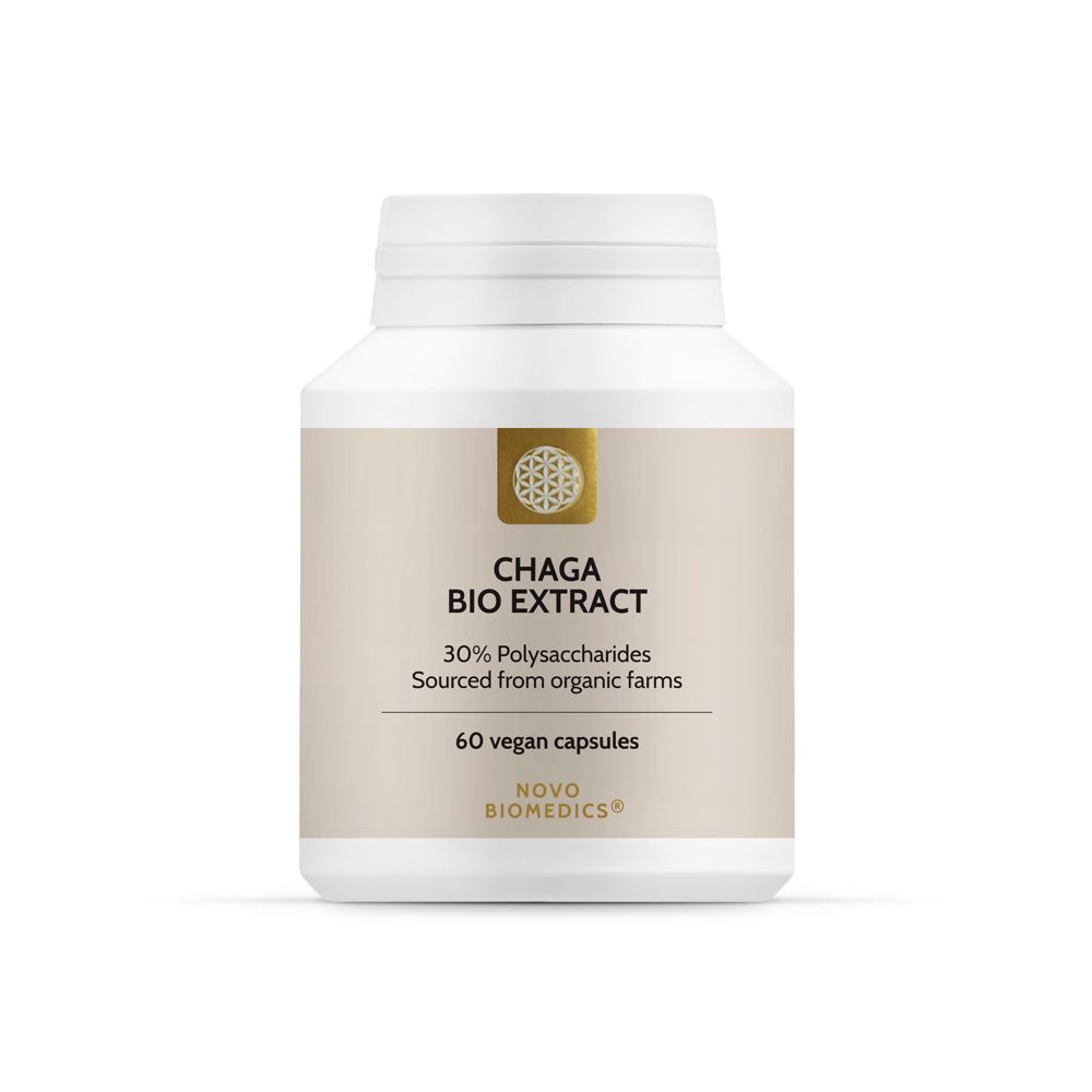 Extract de ciuperci Chaga Bio, 60 capsule, Novo Biomedics