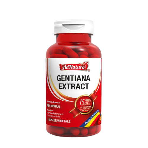 Extract de gentiana, 60 capsule, AdNatura