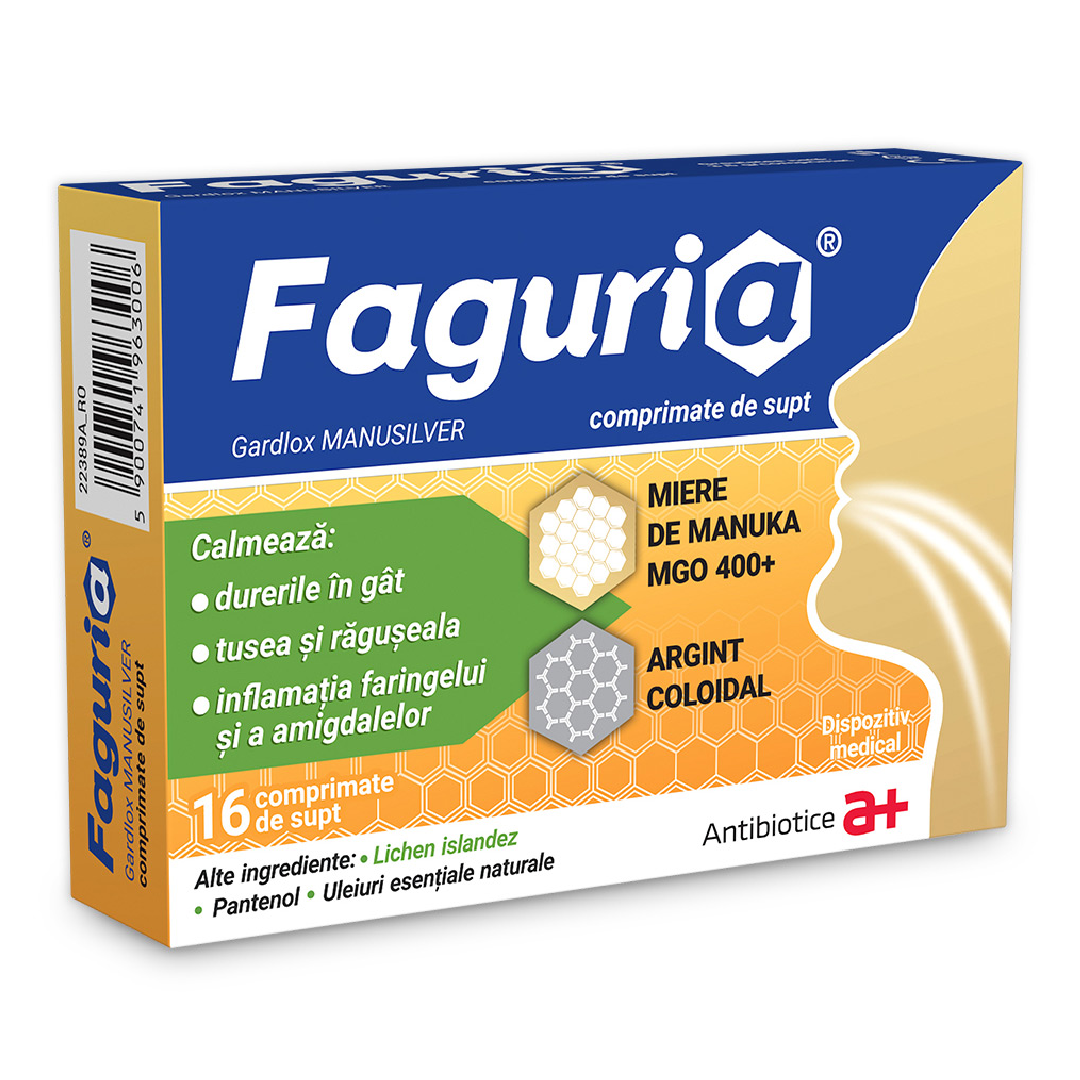 Faguria, 16 comprimate de supt, Antibiotice SA