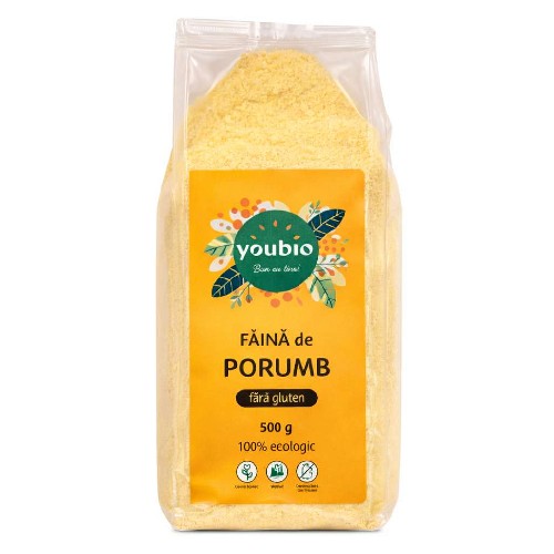 Faina de porumb fara gluten, organic, 500gr, youbio