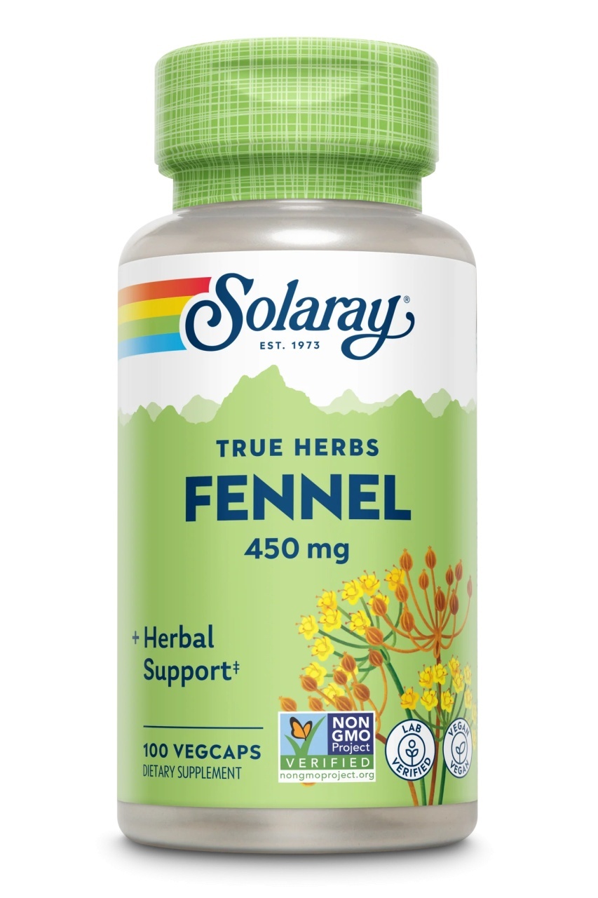 Fennel (Fenicul) 450mg Solaray, 100 capsule, Secom