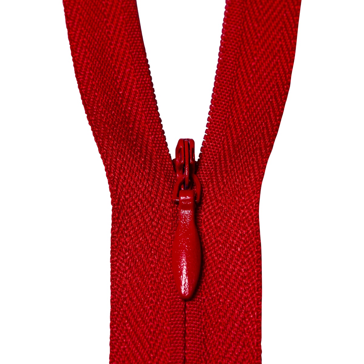Fermoar ascuns, rosu, 50cm