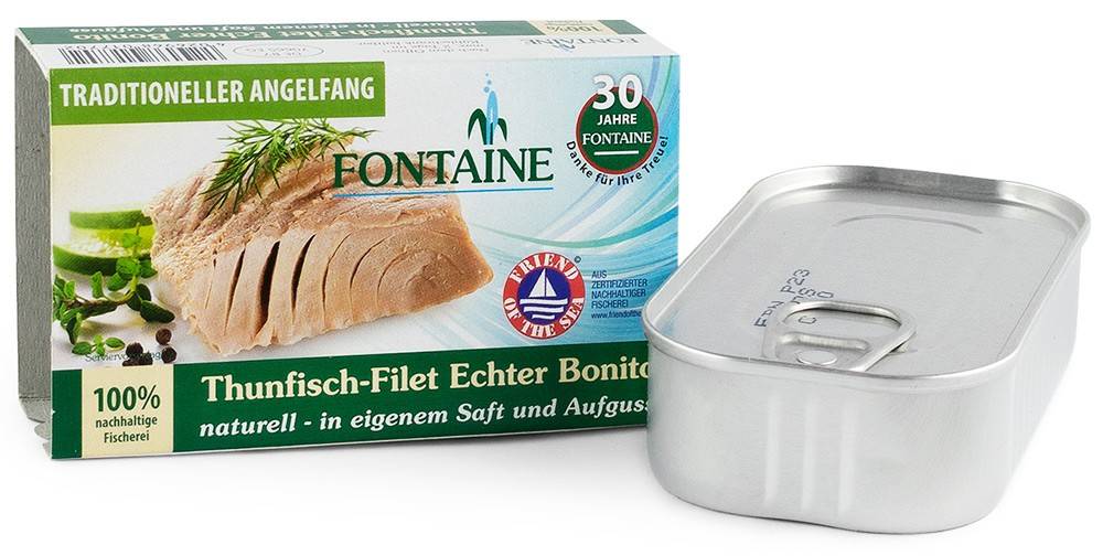 File de ton in suc propriu, eco-bio,120g - Fontaine - poza 1