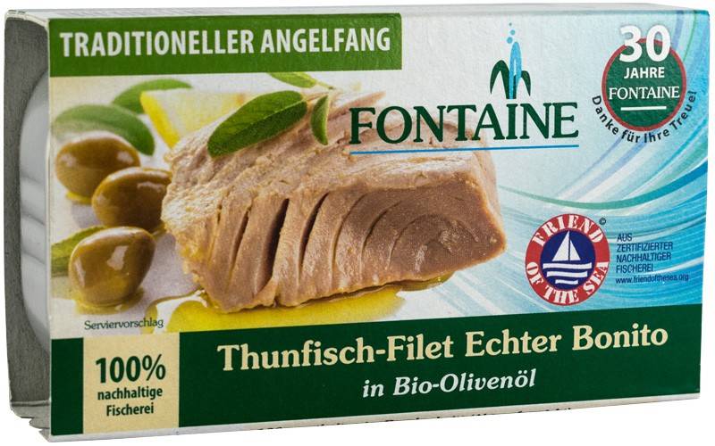 File de ton in ulei de masline, eco-bio, 120g - Fontaine - poza 1