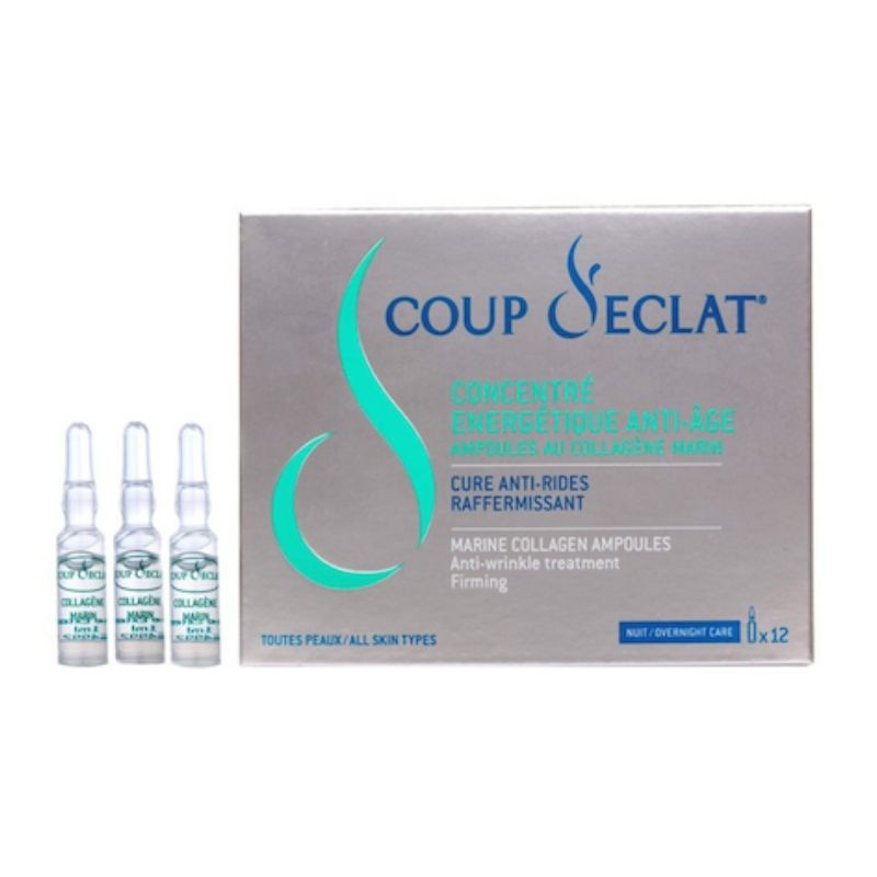 Fiole anti-rid cu colagen marin Coup D'eclat, 12 bucati, Asepta