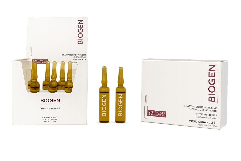 Fiole Profesionale Tratament Impotriva Căderii Parului, 10 fiole*10ml, Biogen - poza 1