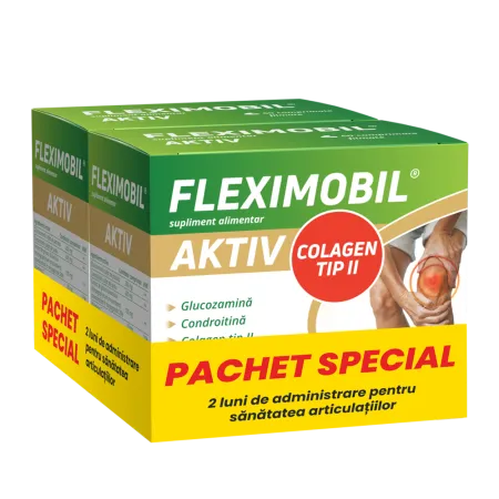 Fleximobil Aktiv, pachet special, Fiterman Pharma | 2 x 60 cps filmate