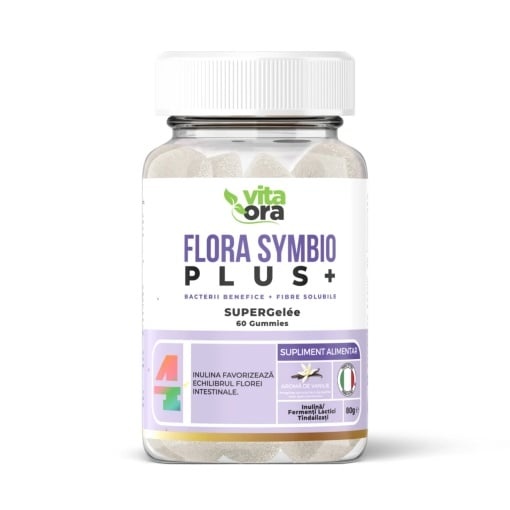 Flora Symbio Plus - Probiotice, 60 jeleuri, Vita Ora