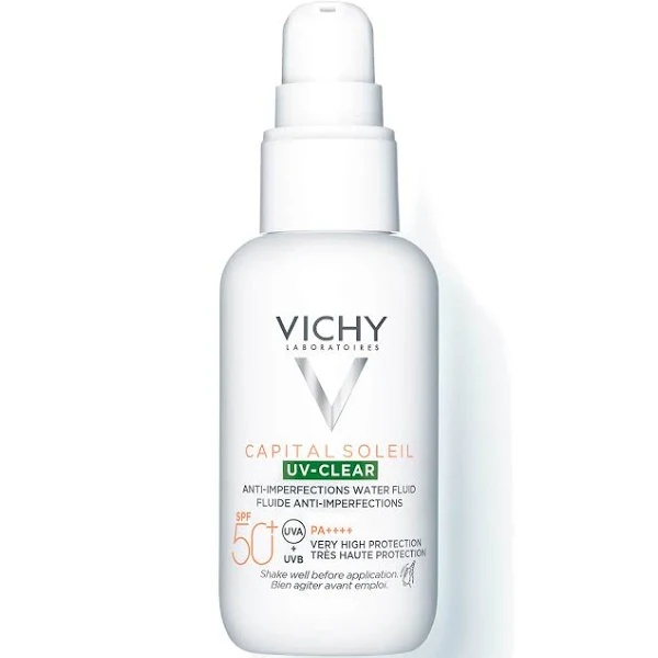 Fluid cu protectie solara pentru fata UV Clear Capital Soleil SPF50+, 40ml, Vichy