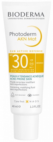 Fluid matifiant si corector Akn Mat Photoderm, SPF30, 40 ml, Bioderma