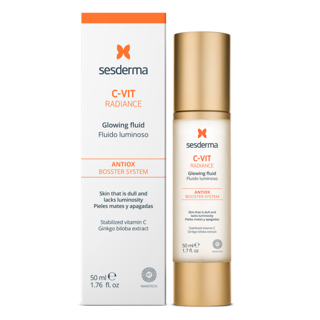 Fluid pentru luminozitatea tenului C-Vit Radiance, 50 ml, Sesderma