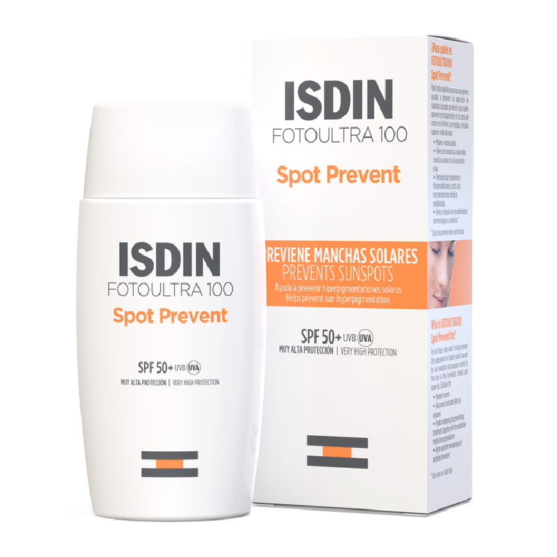 Fluid protectie solara SPF50+, Fotoultra Spot Prevent Fusion Fluid, 50 ml, Isdin