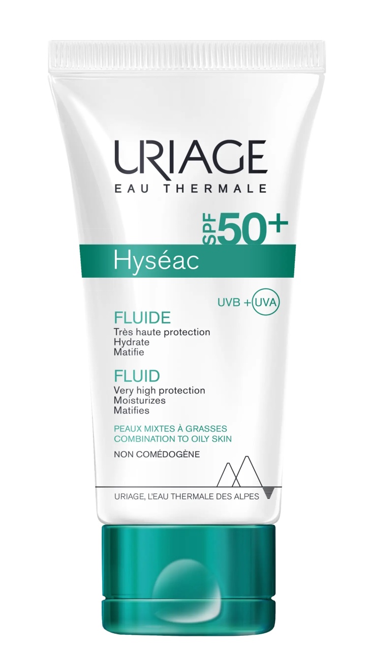 Fluid protectie solara ten mixt-gras Hyseac SPF 50+, 50ml, Uriage