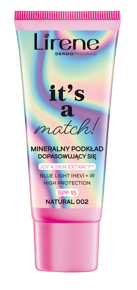 Fond de ten adaptabil nuantei tenului 02 SPF15 IR It's A Match, 30ml, Lirene