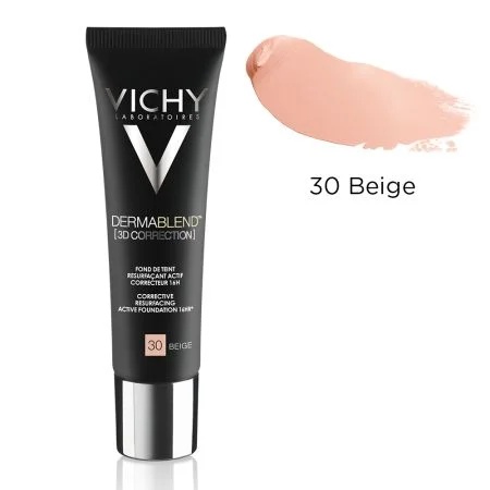 Fond de ten corector, Dermablend 3D Correction, nuanta 30 Beige, 30ml, Vichy