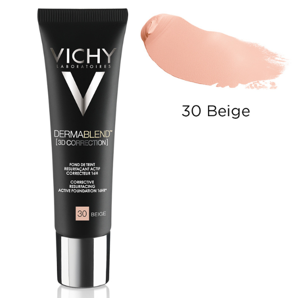 Fond de ten corector Dermablend 3D, nuanta 30 Beige, Vichy | 30 ml
