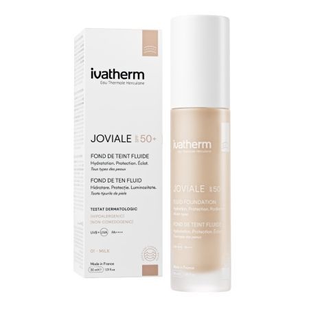 Fond de ten fluid SPF50+ 01 Milk, 30 ml, Ivatherm