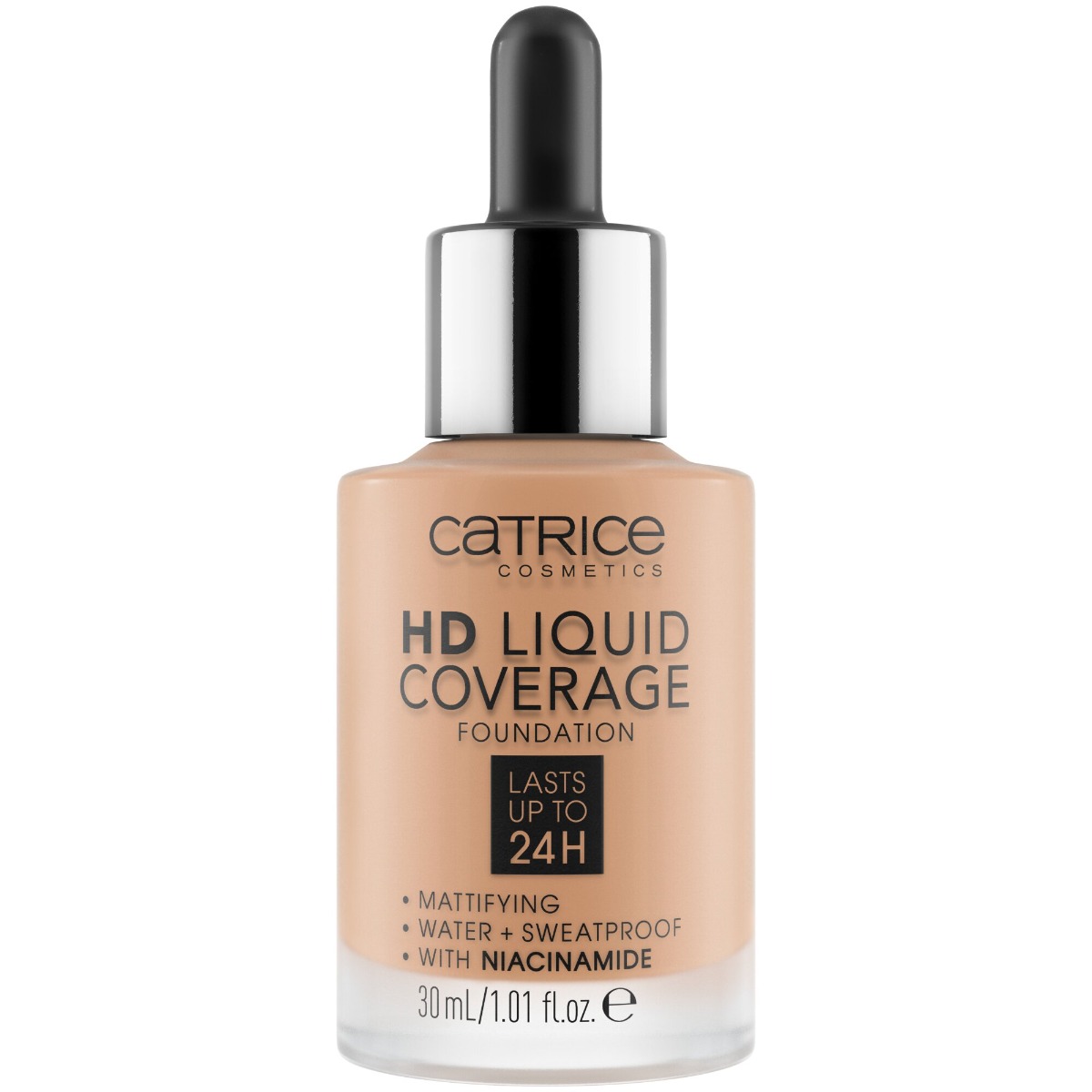 Fond de ten HD Liquid Coverage Foundation 040 - Warm Beige, 30ml, Catrice
