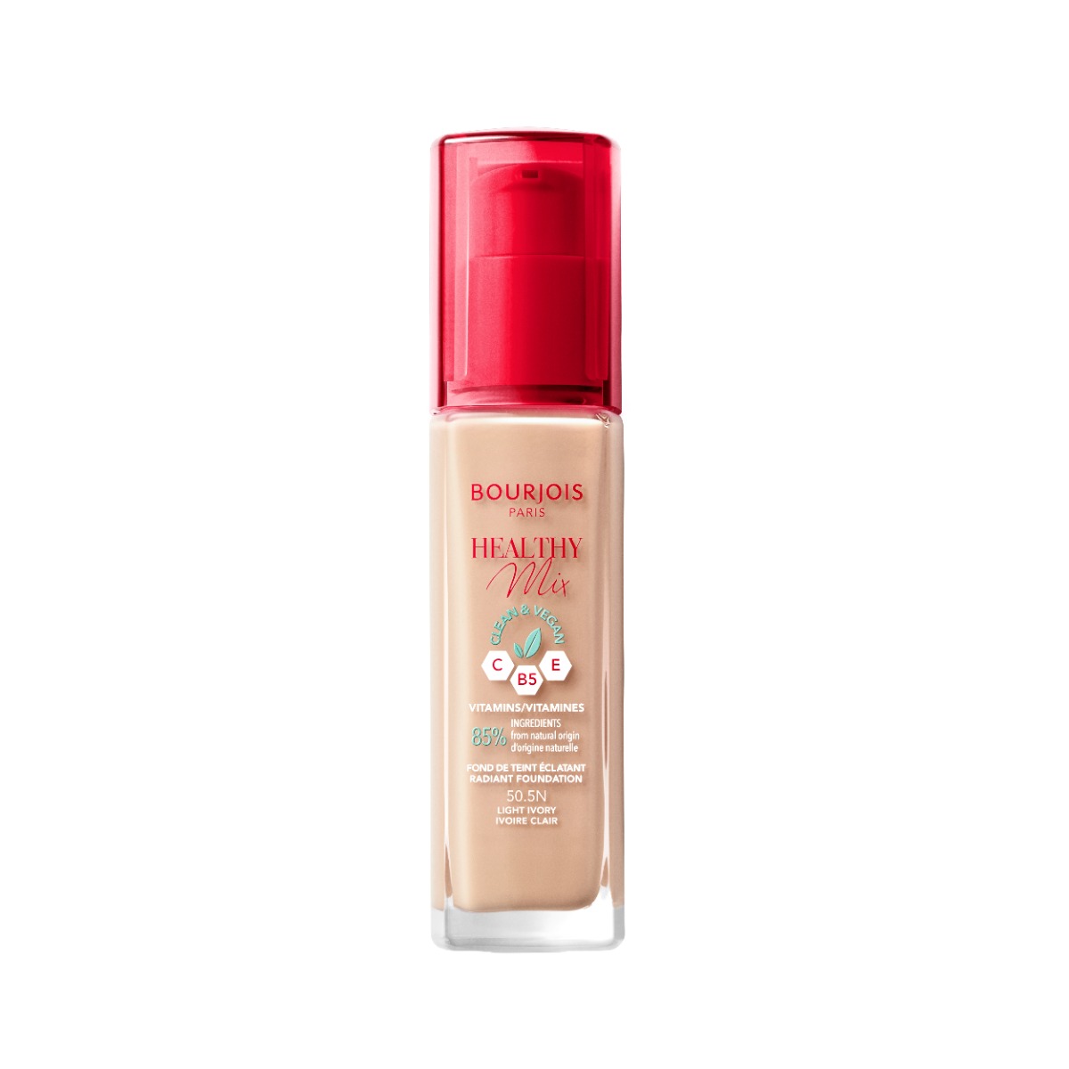 Fond de ten Healthy Mix 505 Light Ivory, 30ml, Bourjois