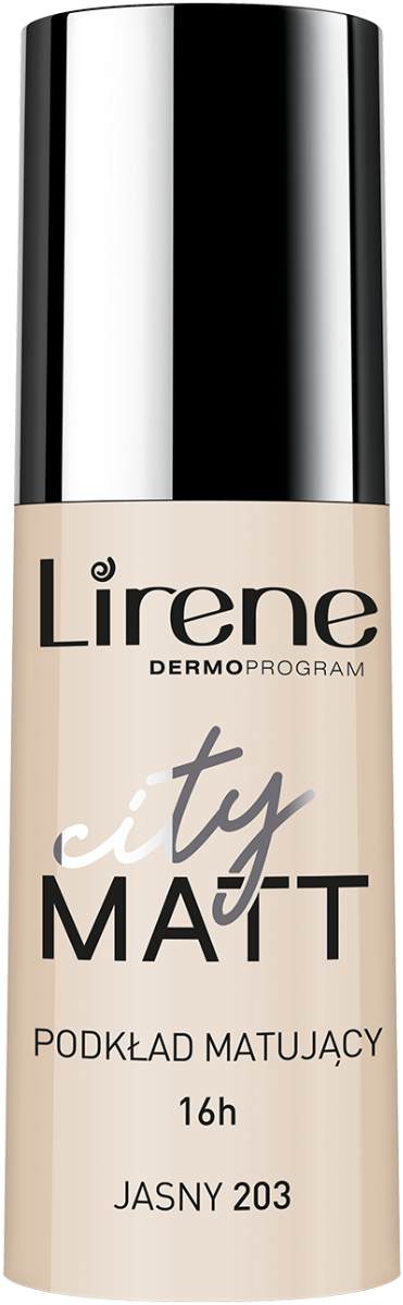 Fond de ten matifiant City Matt Light 203, 30ml, Lirene