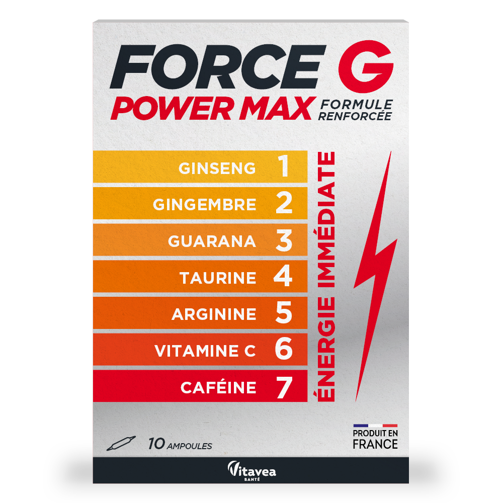 Force G Power Max, 10 fiole buvabile, Vitavea