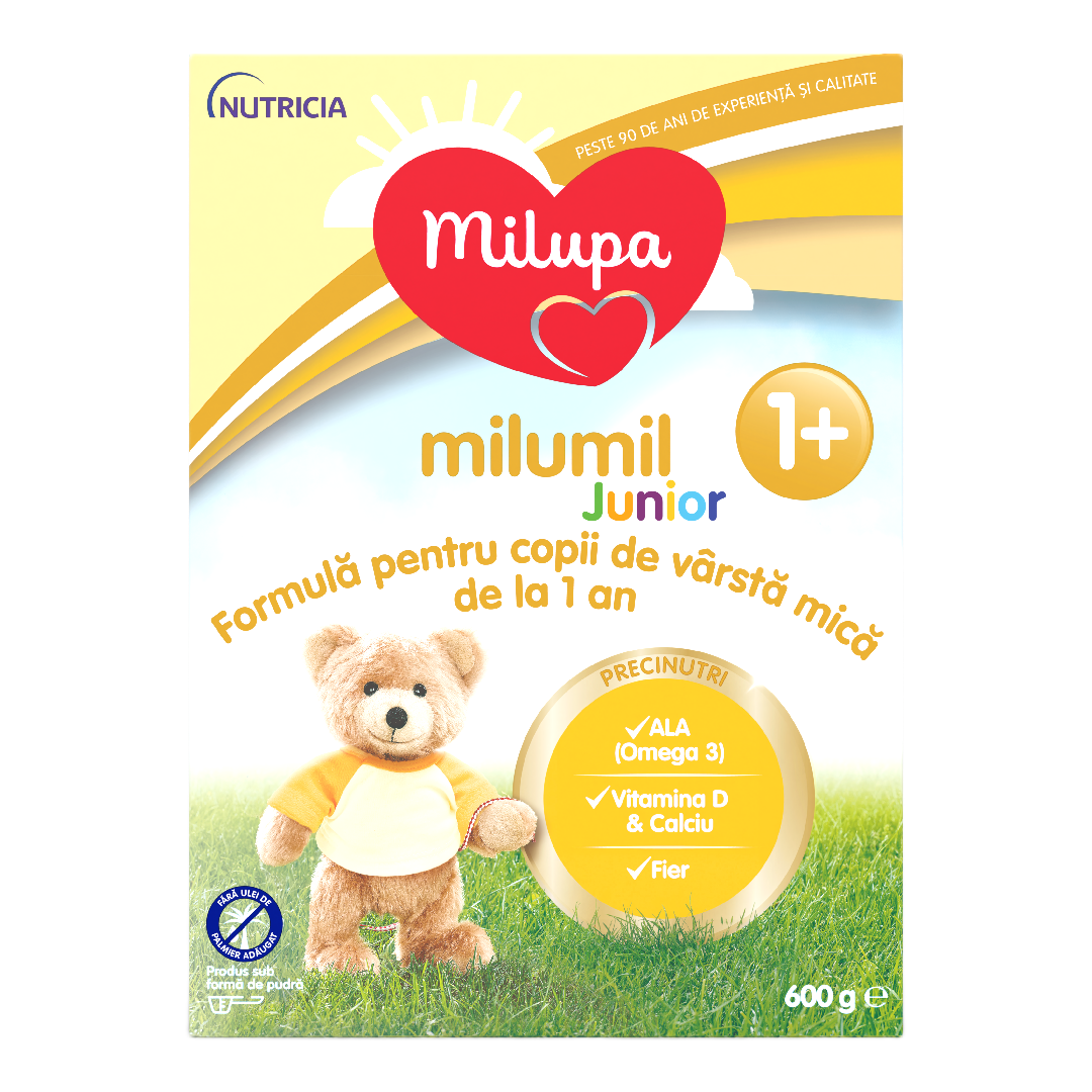 Formula de lapte Milumil Junior, 1 an+, 600 g, Milupa