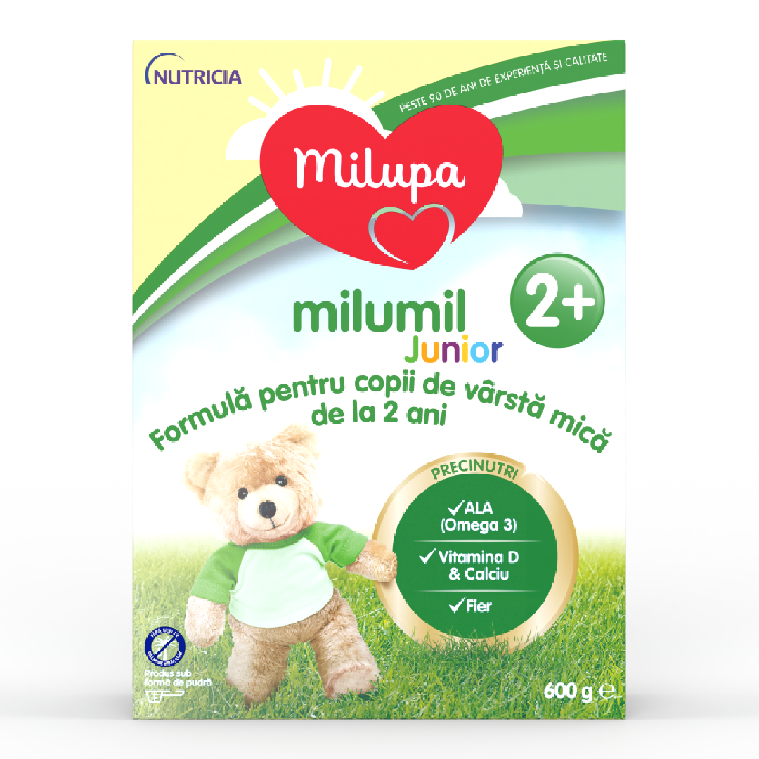 Formula de lapte Milumil Junior, +2 ani, 600 g, Milupa