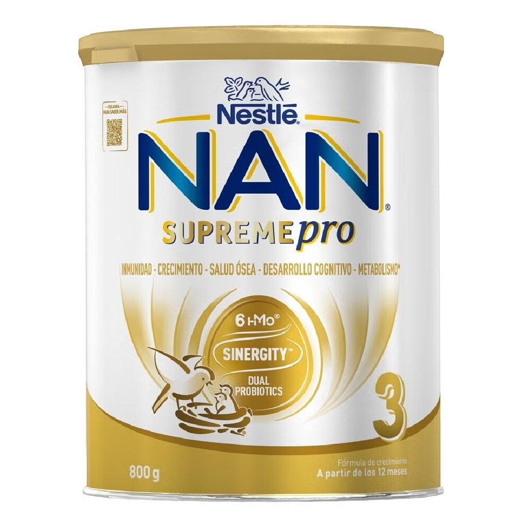 Formula de lapte praf Nan 3 SupremePro, 12+ luni, 800 g, Nestlé
