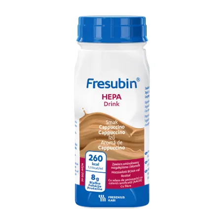 Fresubin Hepa Drink Cappuccino, Fresenius Kabi | 4 flacoane x 200 ml