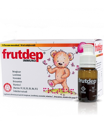 Frutdep Immuno solutie orala, 10 flacoane, Dr. Phyto