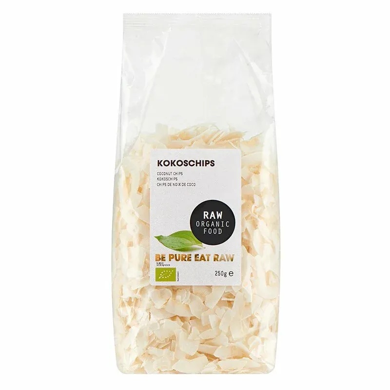 Fulgi de cocos raw Bio, 250g, Raw Organic Food