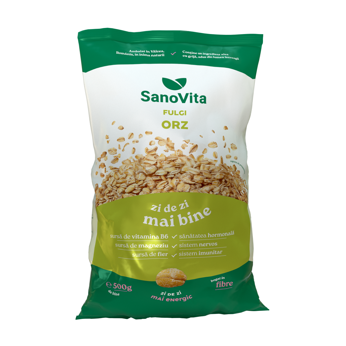 Fulgi de orz, 500g, SanoVita