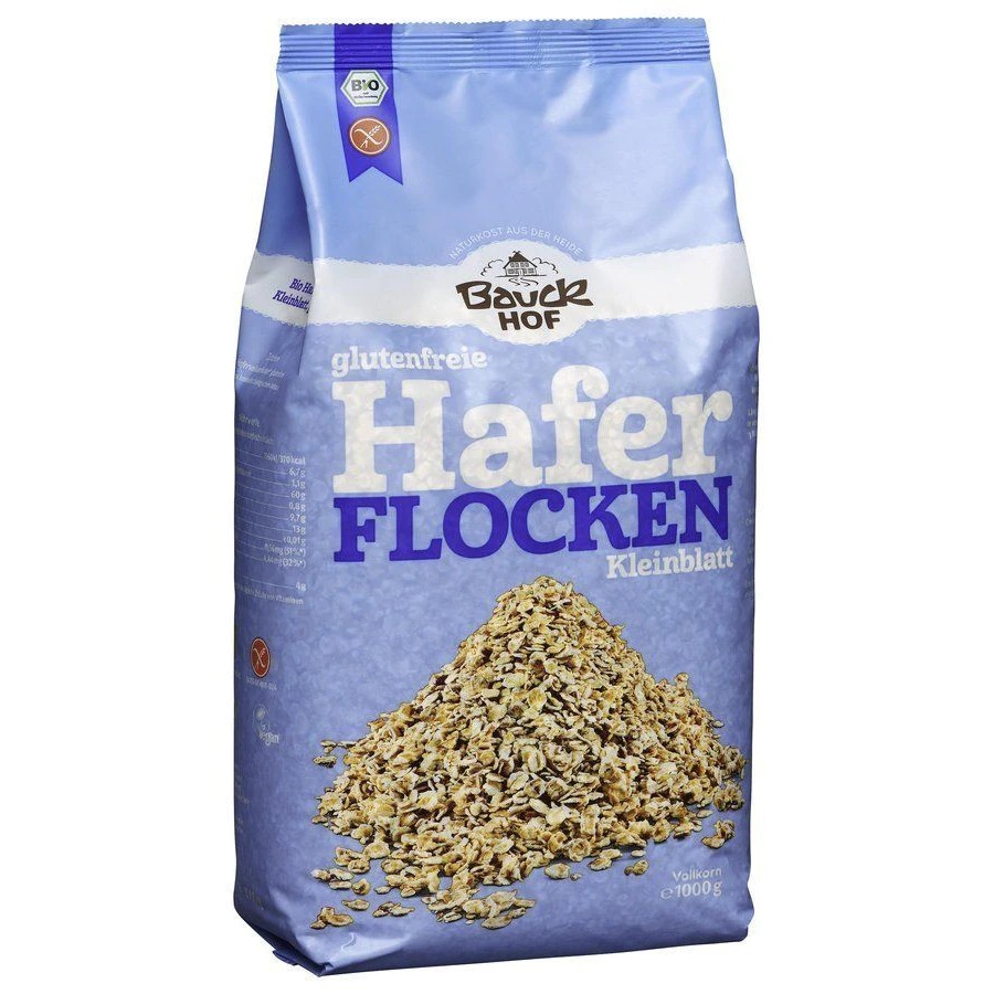 Fulgi mici de ovaz eco fara gluten, 1kg, Bauck Hof