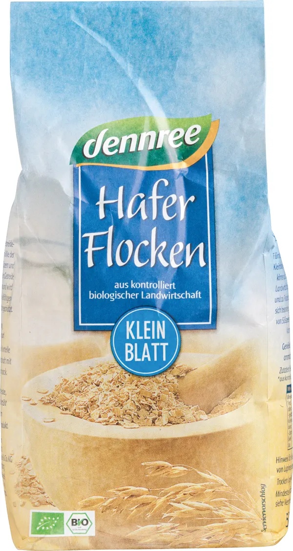 Fulgi ovaz fini eco, 500g, Dennree