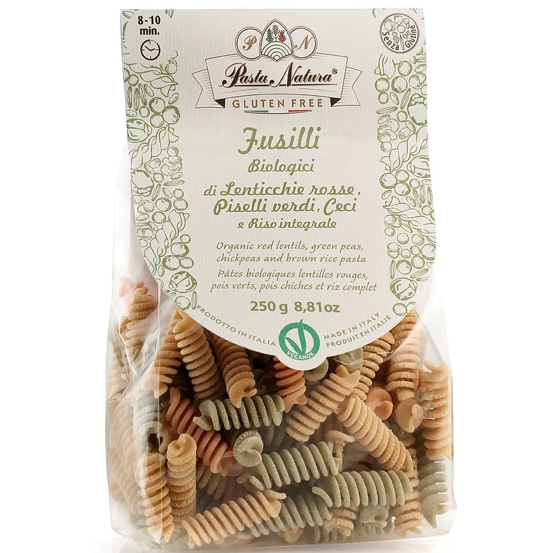 Fusilli tricolore Bio, 250g, Pasta Natura