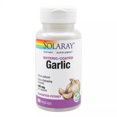 Garlic (Usturoi) 500 mg, 60 capsule – Solaray / Secom