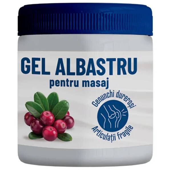 Gel Albastru pentru Masaj cu Mentol si Camfor, 500 ml, Onedia