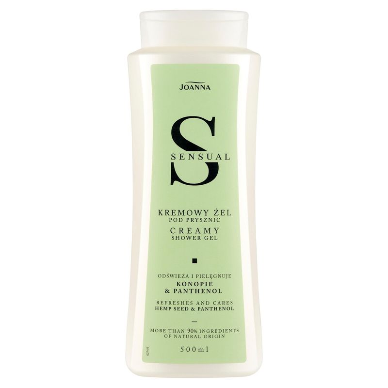Gel crema de dus cu Seminte de canepa si Pantenol Sensual, Joanna | 500 ml