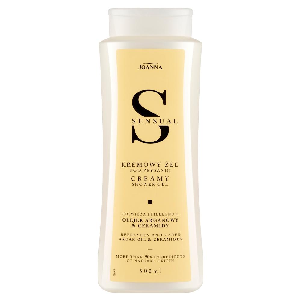 Gel crema de dus cu Ulei de Argan si Ceramide Sensual, Joanna | 500 ml