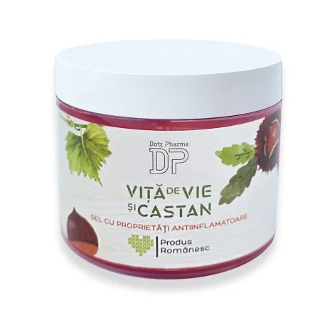 Gel cu vita de vie si castan, 250ml, Dotz Pharma