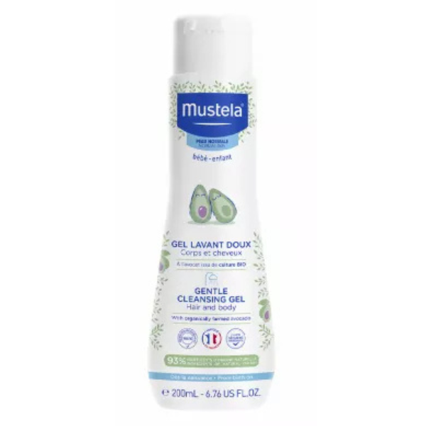 Gel de curatare delicat pentru par si corp, Mustela | 200 ml