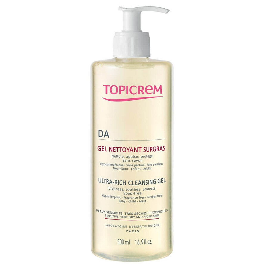 Gel de curatare hranitor pentru fata si corp Topicrem DA, NIGY | 500 ml