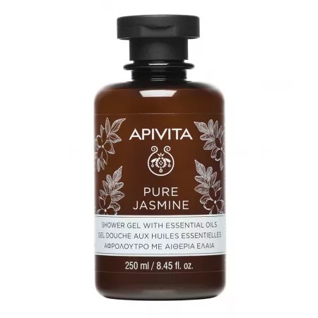 Gel de dus cu iasomie Pure Jasmine, 250 ml, Apivita