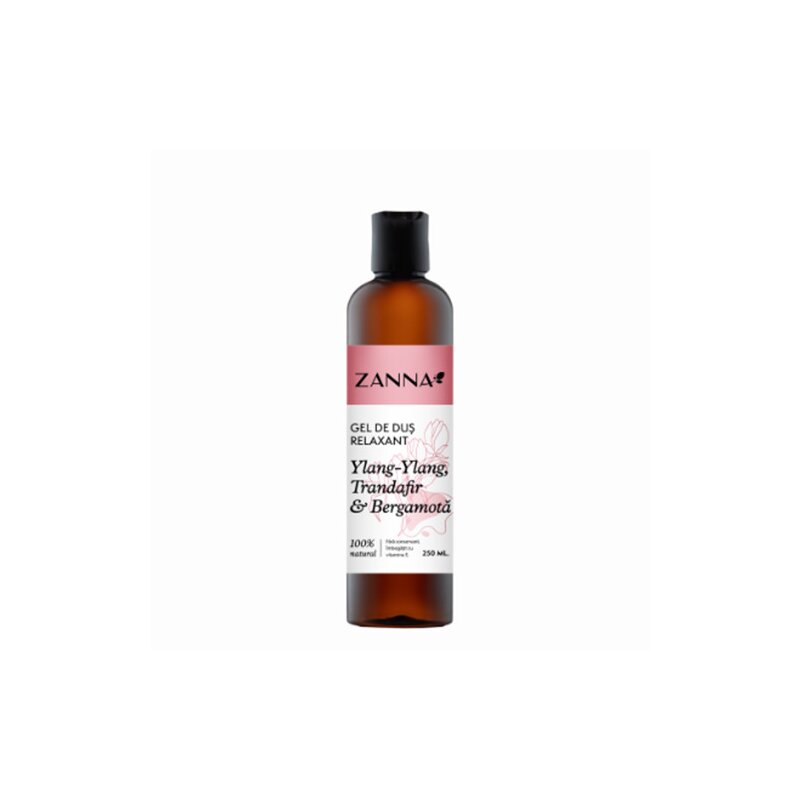 Gel de dus relaxant cu ylang-ylang si bergamota, 250ml, Zanna