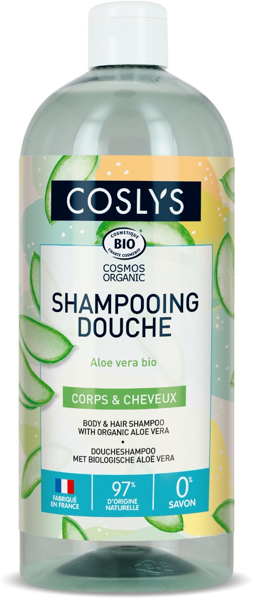 Gel de dus si sampon bio cu Aloe Vera, 1000ml, Coslys
