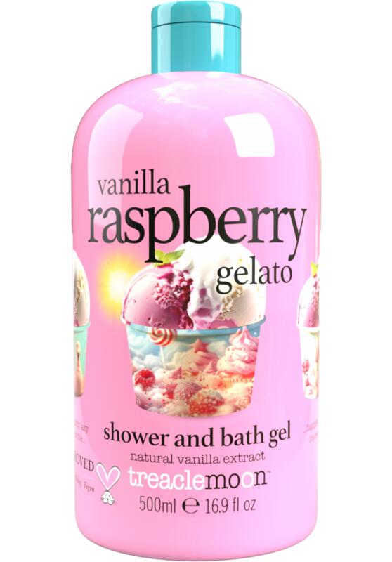 Gel de dus Vanilla Raspberry Gelato, 500ml, Treaclemoon